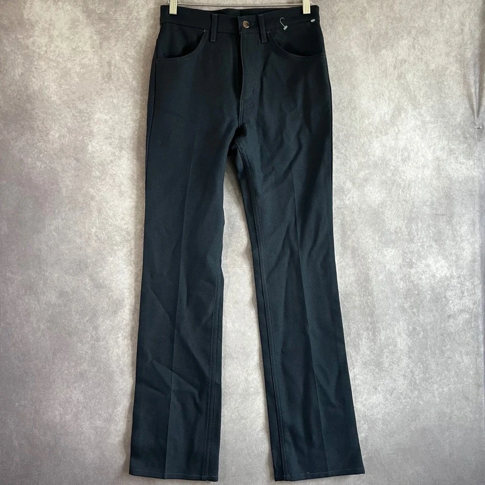 Levi's Sta-Prest Trousers Mens 31x34 Dark Blue Vintage 90s Made in USA 517 Style
